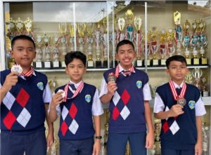 Prestasi Mengalir Tiada Henti:  Tim Taekwondo SMP Mutual Sabet 1 Emas dan 3 Perunggu di POPDA 2025